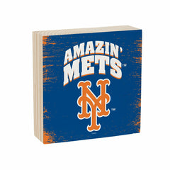 New York Mets Plock, Down Home Fans, 6x6, MLB, Home