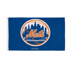 New York Mets Single Sided Flag w/ 2 Grommets, 3'x5', MLB, Home