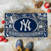New York Yankees Holiday PVC Mat, 28"x16", MLB