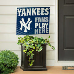 New York Yankees Coroplast Yard Sign "Fans Play Here", MLB, Home