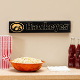 University of Iowa Engraved Wood Sign, 3.5" x 18", Sale, Collegiate, Home