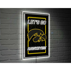 University of Iowa College Rectangle Neolite LED Decor, Sale, Collegiate, Home