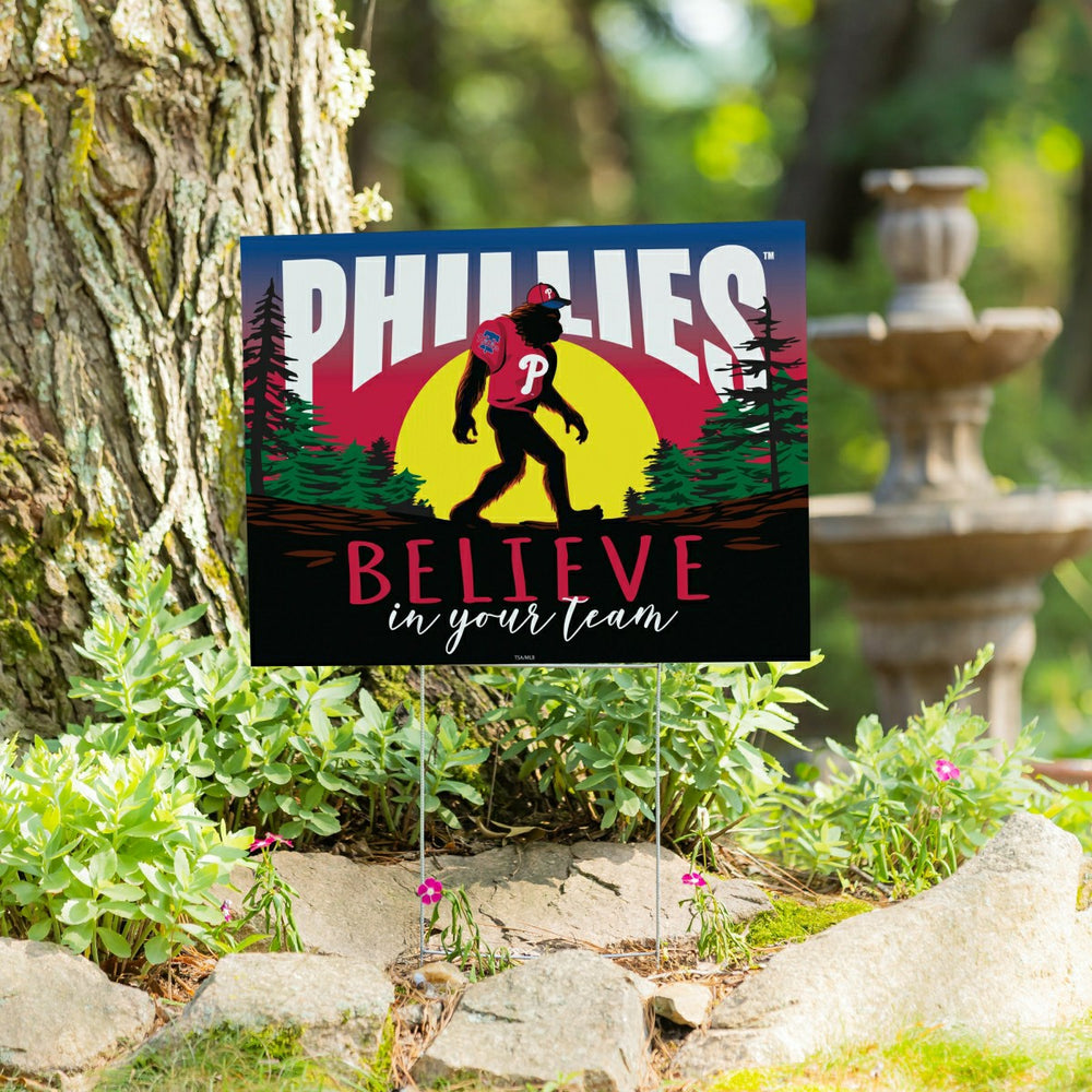 Philadelphia Phillies Yard Sign, Bigfoot, MLB, Home