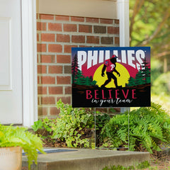 Philadelphia Phillies Yard Sign, Bigfoot, MLB, Home