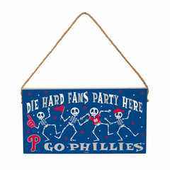 Philadelphia Phillies Halloween Wood Wall Sign, 6x11, MLB, Home