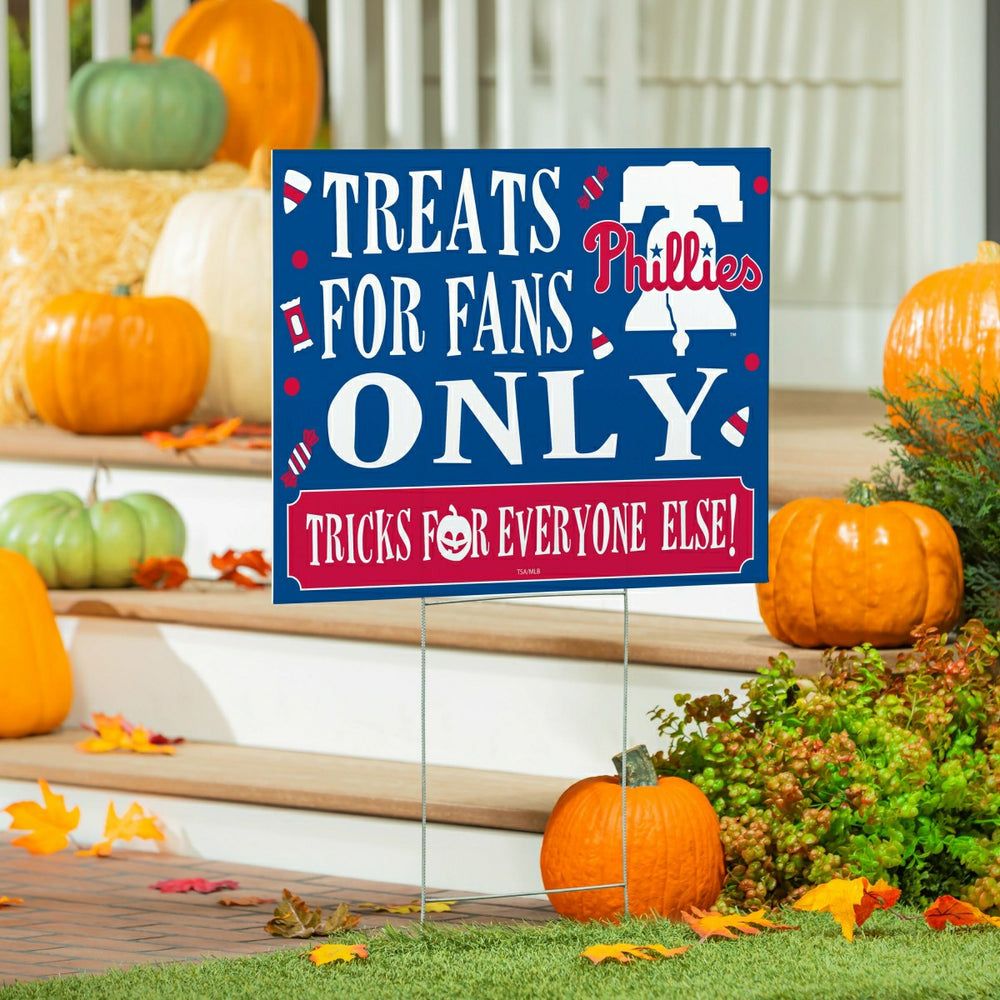 Philadelphia Phillies Yard Sign, Halloween Treats for Fans, MLB, Home