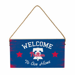Philadelphia Phillies Wood Wall Sign, 6x11, MLB, Home