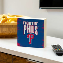 Philadelphia Phillies Plock, Down Home Fans, 6x6, MLB, Home