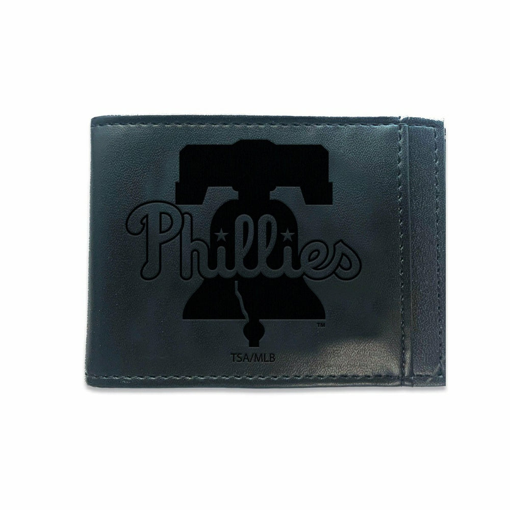 Philadelphia Phillies Front Pocket Wallet w/ RFID Blocking Black, MLB, Home