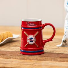 Philadelphia Phillies Ceramic Stein Cup, 24oz, MLB, Home