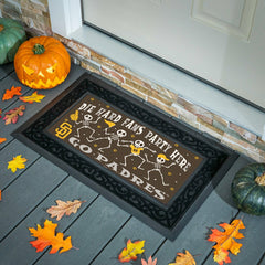 San Diego Padres Flocked Coir Halloween Sassafras Switch Mat, 22"x10", MLB