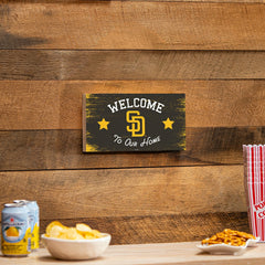 San Diego Padres Wood Wall Sign, 6x11, MLB, Home