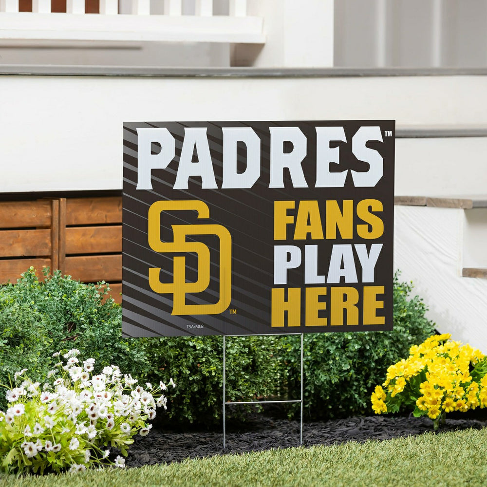 San Diego Padres Coroplast Yard Sign "Fans Play Here", MLB, Home