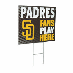 San Diego Padres Coroplast Yard Sign "Fans Play Here", MLB, Home