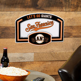 San Francisco Giants USA Embossed Steel Wall Sign, 11" x 17", MLB, Home