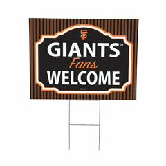 San Francisco Giants Coroplast Yard Sign, "Fans Welcome", MLB, Home