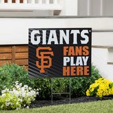 San Francisco Giants Coroplast Yard Sign "Fans Play Here", MLB, Home