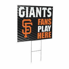 San Francisco Giants Coroplast Yard Sign "Fans Play Here", MLB, Home