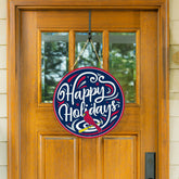 St Louis Cardinals Holiday Round Door Décor with Hanging Rope, 18x18, MLB, Home
