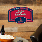 St Louis Cardinals USA Embossed Steel Wall Sign, 11" x 17", MLB, Home