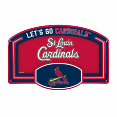St Louis Cardinals USA Embossed Steel Wall Sign, 11" x 17", MLB, Home