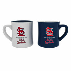 St Louis Cardinals 10oz Ceramic Cup Set, 2pc, MLB, Home