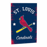 St Louis Cardinals Wood Wall Sign, 16x24, MLB, Home