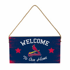 St Louis Cardinals Wood Wall Sign, 6x11, MLB, Home