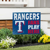 Texas Rangers Coroplast Yard Sign "Fans Play Here", MLB, Home