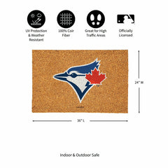 Toronto Blue Jays Large Full Color Coir Mat, 36"x24", MLB