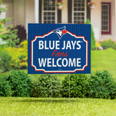 Toronto Blue Jays Coroplast Yard Sign, "Fans Welcome", MLB, Home