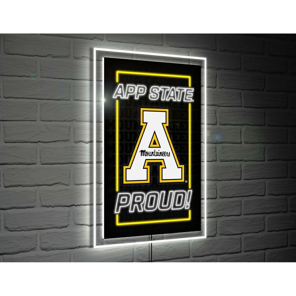 Appalachian State University College Rectangle Neolite LED Decor, Collegiate, Home