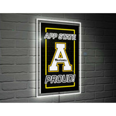 Appalachian State University College Rectangle Neolite LED Decor, Collegiate, Home