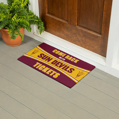28" x 16" PVC Trapper Mat, Come Back with Tickets, Arizona State Unive, Collegiate