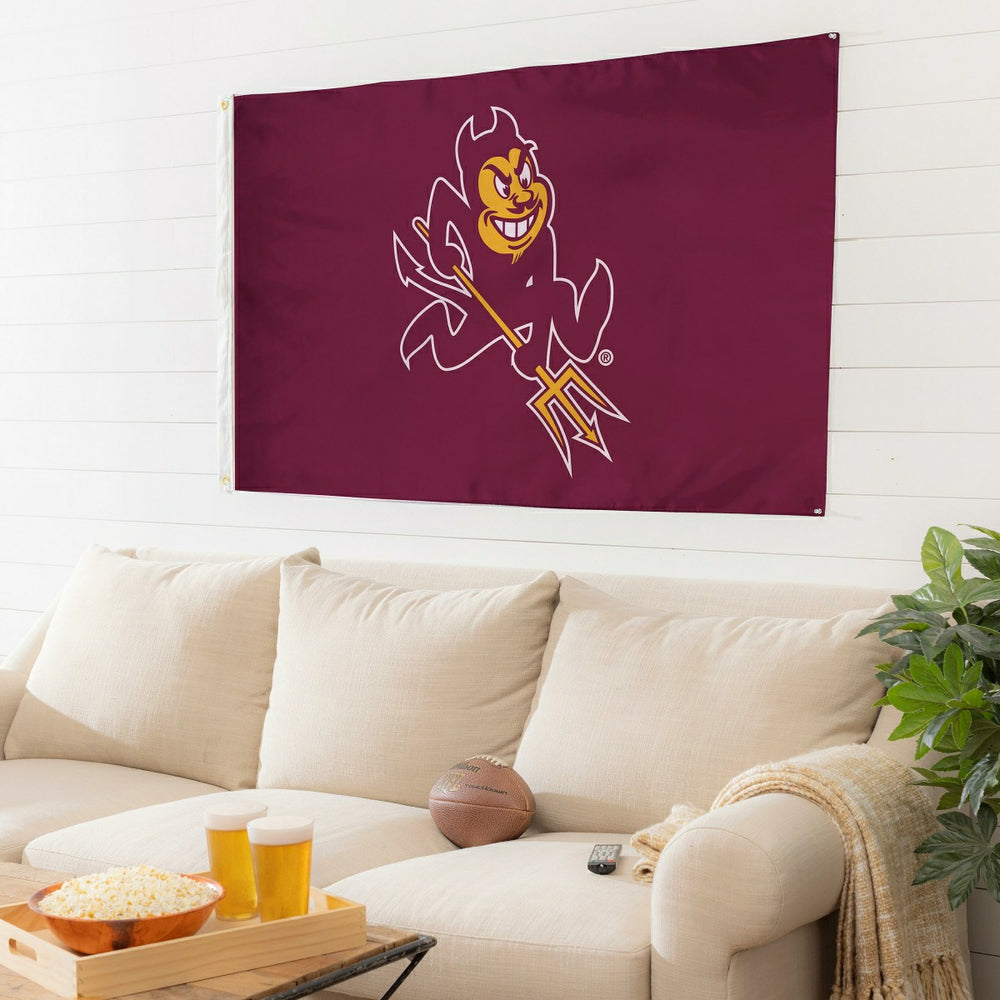 Arizona State University Single Sided Flag w/ 2 Grommets, 3'x5', Collegiate, Home