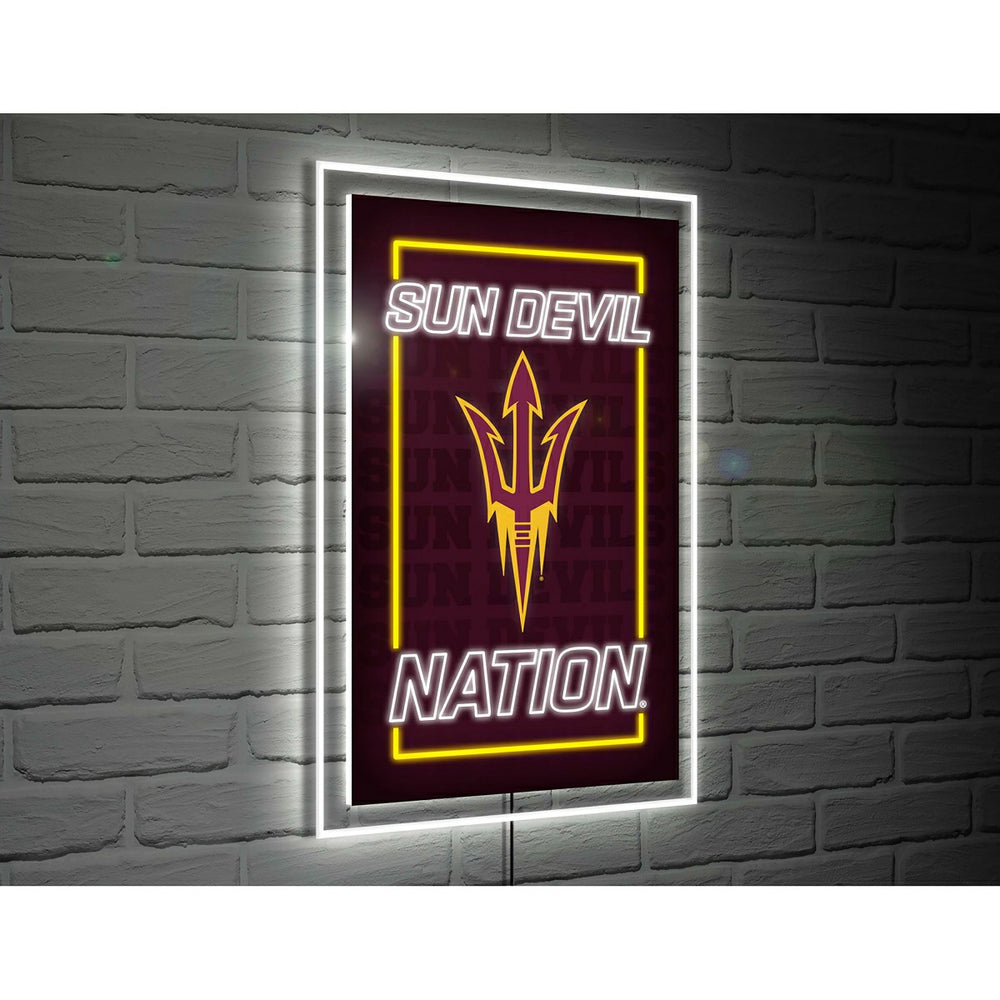 Arizona State University College Rectangle Neolite LED Decor, Collegiate, Home