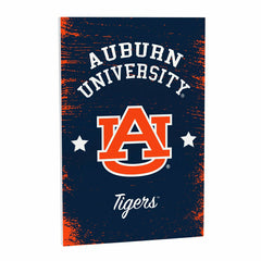 Auburn University Wood Wall Sign, 16x24, Collegiate, Home