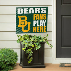 Baylor University Coroplast Yard Sign "Fans Play Here", Collegiate, Home