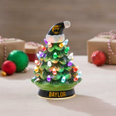 University of Baylor 8" LED Ceramic Christmas Tree, Collegiate, Home