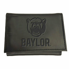 Baylor University, Tri-Fold Wallet, Black, Collegiate, Home