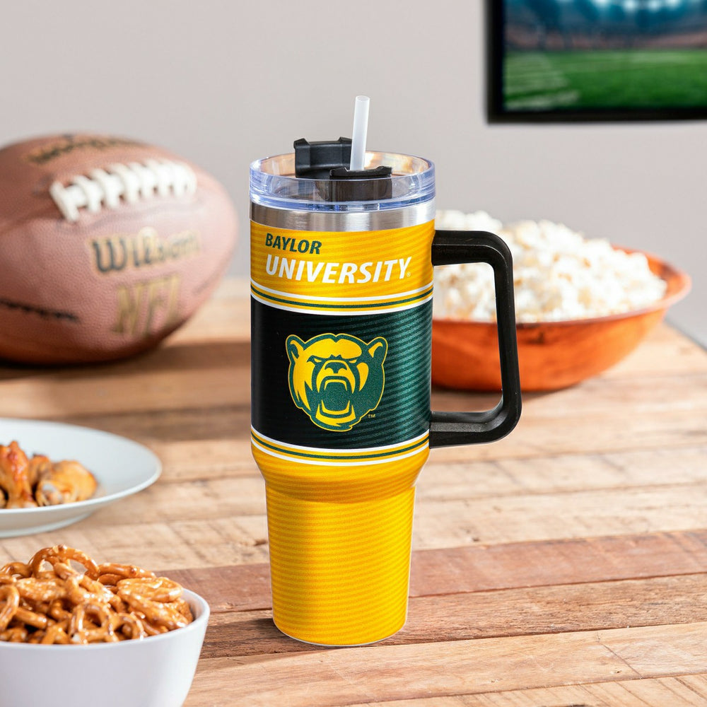 40oz Stainless Steel Canyon Cup w/ Straw, Baylor University, Collegiate, Home