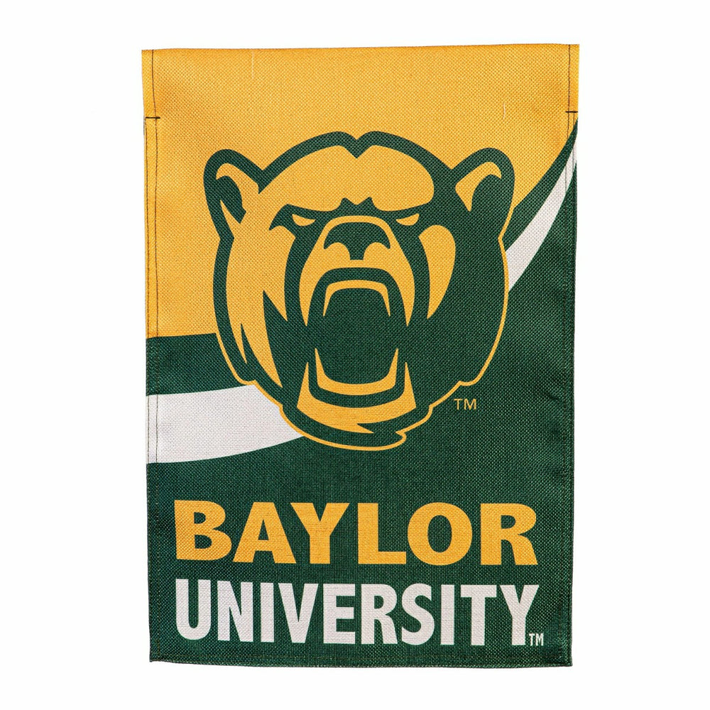 Baylor University Burlap Flag GDN Size, Collegiate, Home