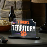 Clemson University College Rectangle Desklite LED Decor, Collegiate, Home
