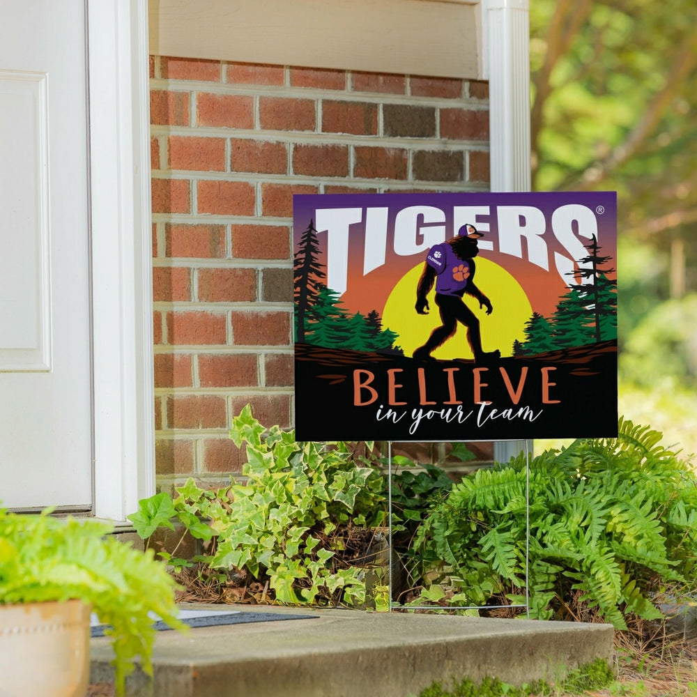 Clemson University Yard Sign, Bigfoot, Collegiate, Home