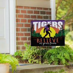 Clemson University Yard Sign, Bigfoot, Collegiate, Home