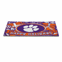 Clemson University Holiday PVC Mat, 28"x16", Collegiate