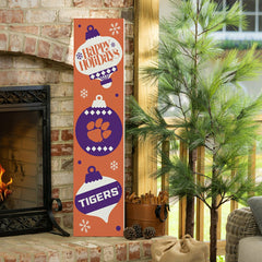 47" Double Sided Leaner, Clemson University, Christmas, Collegiate, Home