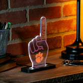 Clemson University College Foam Finger Desklite LED Decor, Collegiate, Home