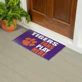 Clemson University Fan Mat, 28"x16", Collegiate