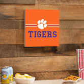 Clemson University Wood Wall Sign, 12x12, Collegiate, Home